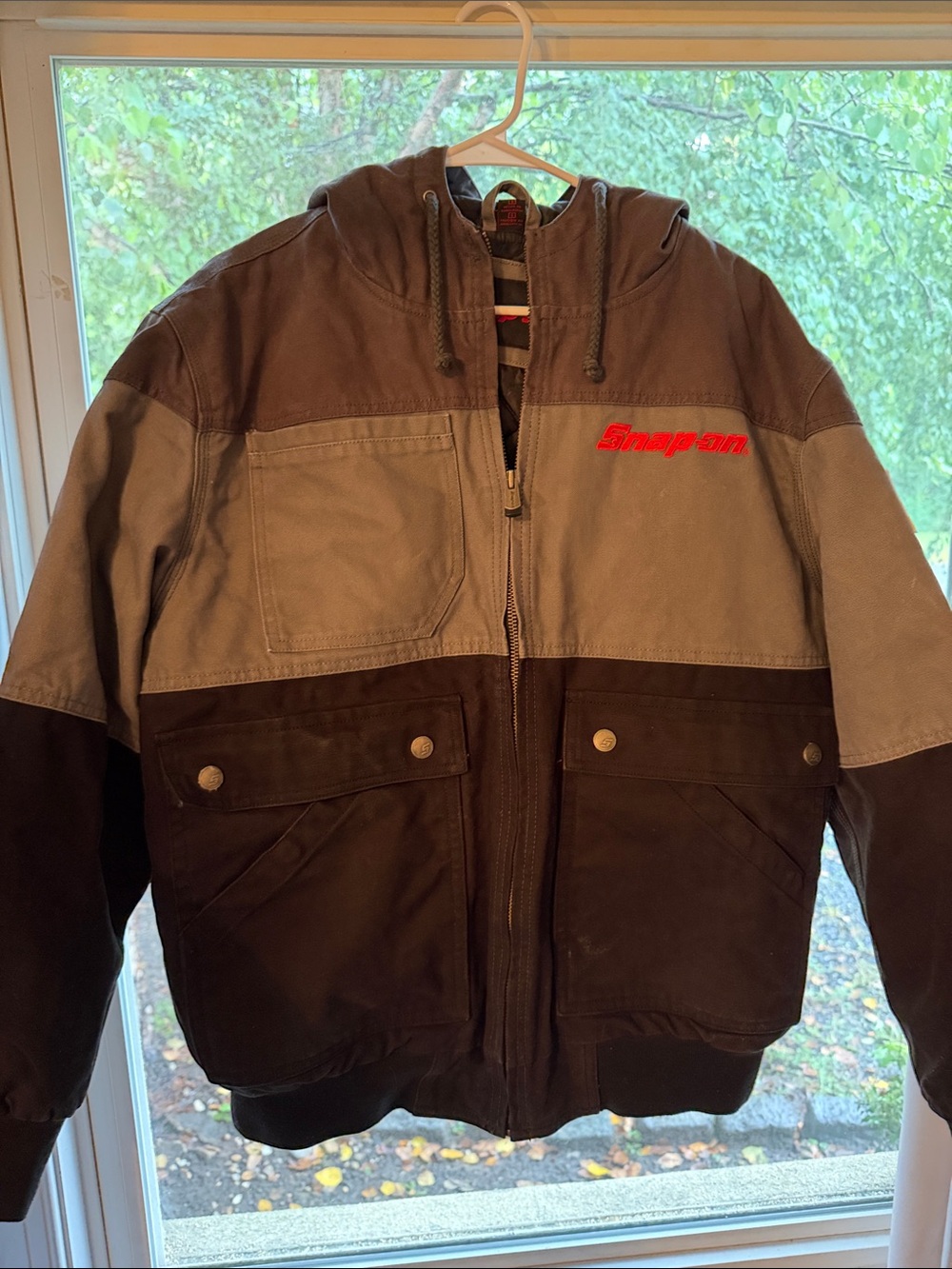 Snap-on Tools Men's Heavy Canvas Hooded color-block Workwear Jacket